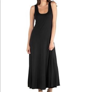 Michael Kors Longline Tank Maxi Slit Dress